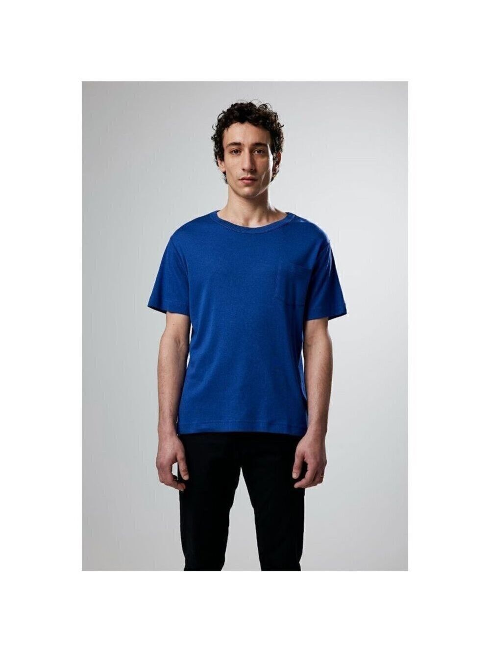 NN07 Bnwot Men Tshirt Blue Chest Pocket Short Sleeve